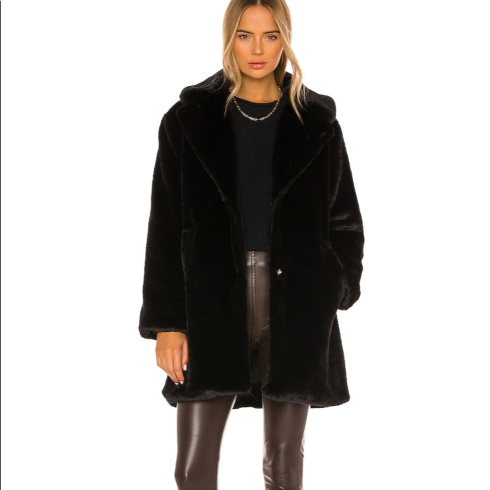 Women’s Faux Fur Black Coat